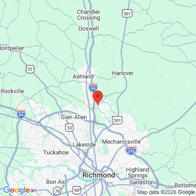 Map to  office in Ashland, VA