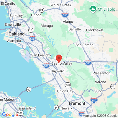 Map to  office in Castro Valley, CA