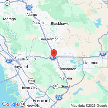 Map to Live & Smile Dental & Orthodontics office in Pleasanton, CA