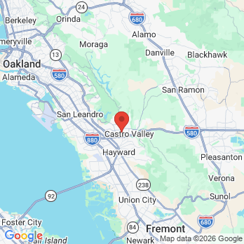 Map to Primary Office office in Castro Valley, CA
