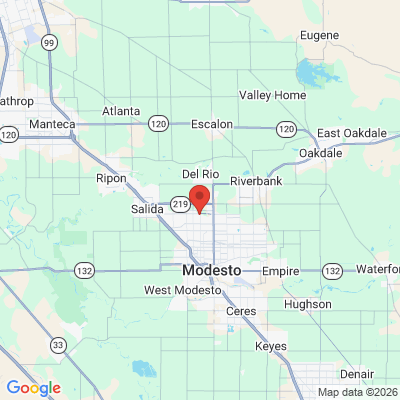 Map to  office in Modesto, CA