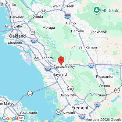 Map to  office in Castro Valley, CA