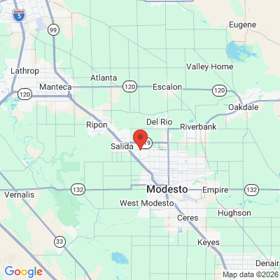 Map to  office in Modesto, CA