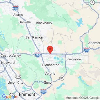 Map to Santa Rita Family Dental Care office in Pleasanton, CA