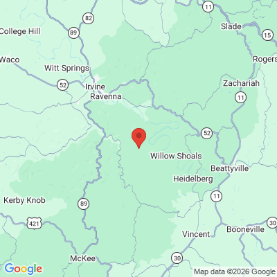 Map to  office in Irvine, KY