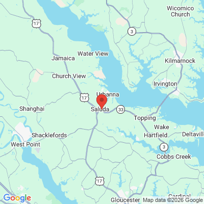 Map to  office in Saluda, VA