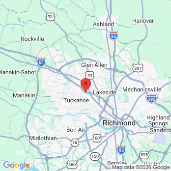 Map to Advanced Dentistry of Richmond office in Richmond, VA