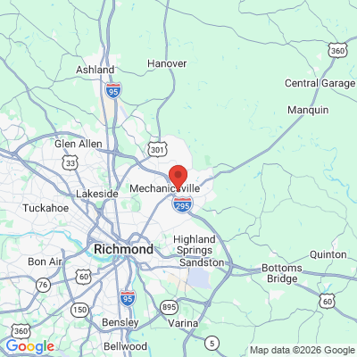 Map to  office in Mechanicsville, VA