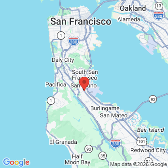 Map to San Bruno Dental Care: Dr. Fabiana Melo, DDS office in San Bruno, CA