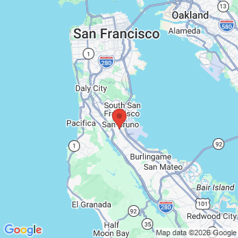 Map to San Bruno Dental Excellence office in San Bruno, CA