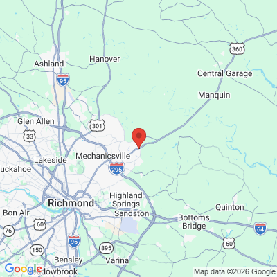 Map to  office in Mechanicsville, VA