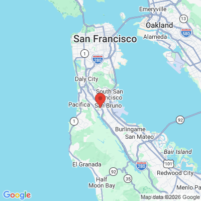 Map to  office in San Bruno, CA