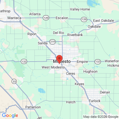 Map to  office in Modesto, CA