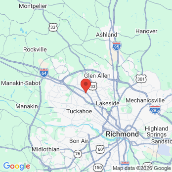 Map to Dr. Whyte Smile office in Richmond, VA