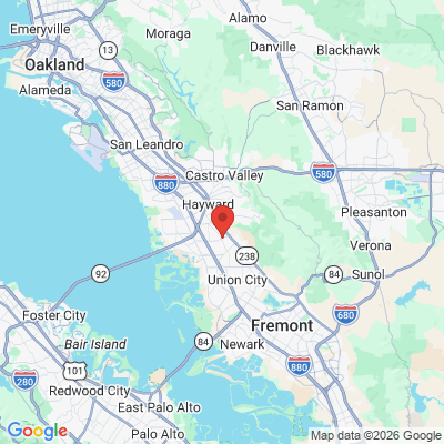 Map to  office in Hayward, CA