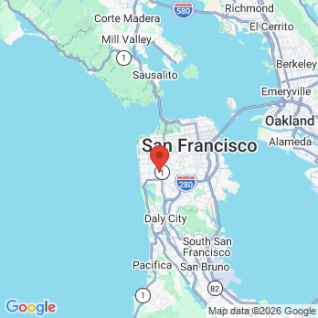 Map to Curtis D Raff DDS office in San Francisco, CA