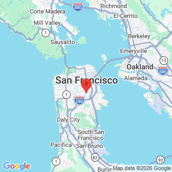 Map to Bernal Heights Smiles office in Sf, CA