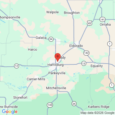 Map to  office in Harrisburg, IL
