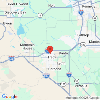 Map to Spark Family Dental office in Tracy, CA
