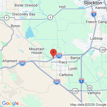 Map to Tracy Dental Excellence office in Tracy, CA