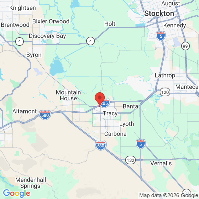 Map to West Valley Dental Center office in Tracy, CA