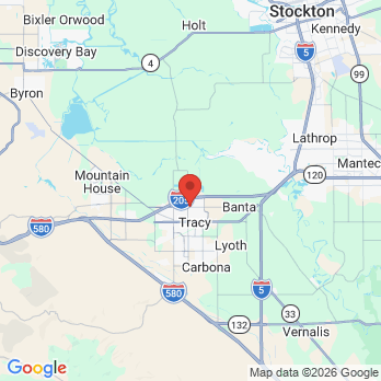 Map to Singh Dental Center office in Tracy, CA