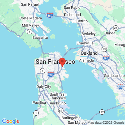 Map to Mission Bay Pediatric Dentistry office in Sf, CA