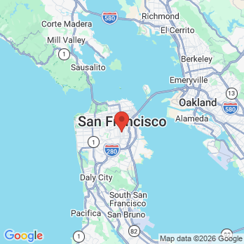 Map to Missio Dental Studio office in San Francisco, CA