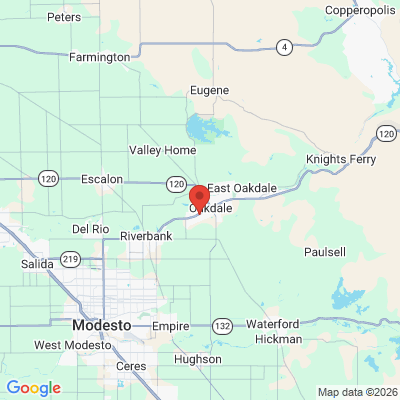 Map to  office in Oakdale, CA
