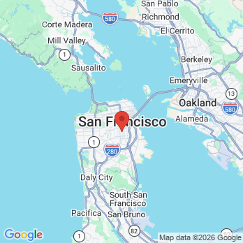 Map to Valencia Dental Center office in San Francisco, CA