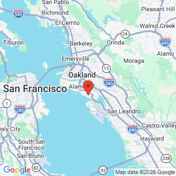 Map to Terecita Dean DDS office in Alameda, CA