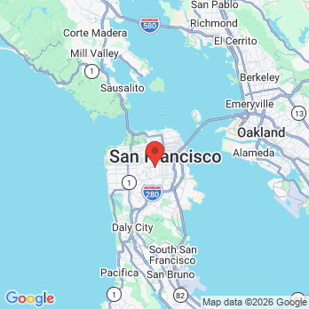 Map to Blair A. Keck, D.D.S. office in San Francisco, CA