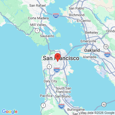 Map to Blair A. Keck, D.D.S. office in San Francisco, CA