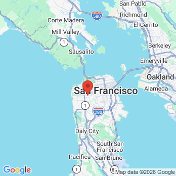 Map to Sunset Dentistry  office in San Francisco, CA
