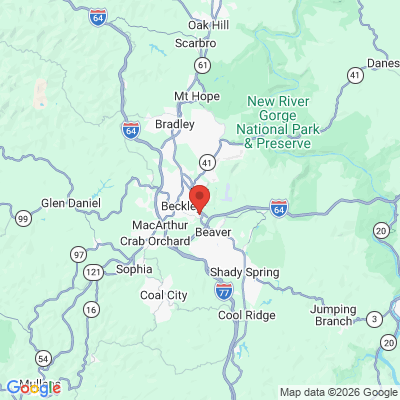 Map to  office in Beckley, WV