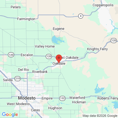 Map to  office in Oakdale, CA