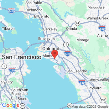 Map to Thuy T. Bui D.D.S., Inc office in Alameda, CA