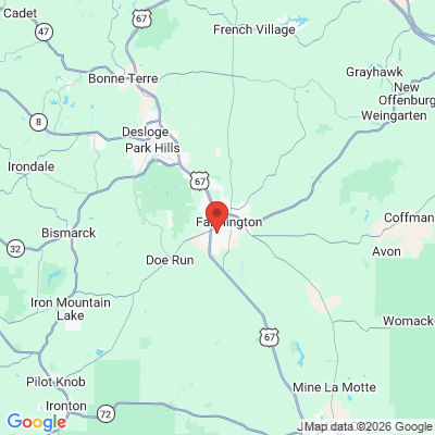 Map to  office in Farmington, MO