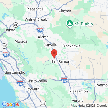 Map to Twin Creeks Dental office in San Ramon, CA