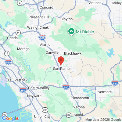 Map to  office in San Ramon, CA