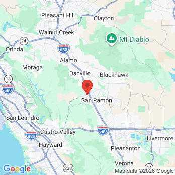 Map to Annabelle R Carnice DDS office in San Ramon, CA
