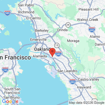 Map to BayArea Dental Specialty office in Oakland, CA