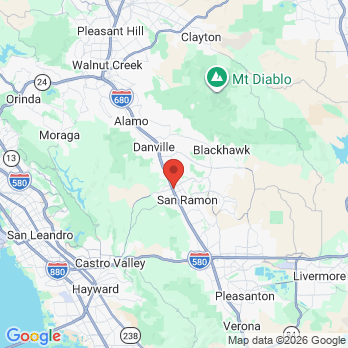 Map to Garrett Draper, D.D.S. office in San Ramon, CA