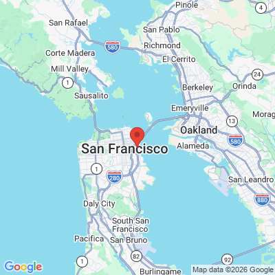 Map to San Francisco Dental Spa office in San Francisco, CA