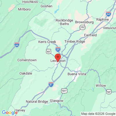 Map to  office in Lexington, VA