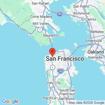 Map to Jenny Wong, DDS,Inc office in San Francisco, CA