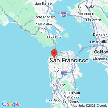 Map to Wayne W. Lee, D.D.S. & Associates office in San Francisco, CA