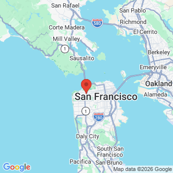 Map to Island Dental office in San Francisco, CA