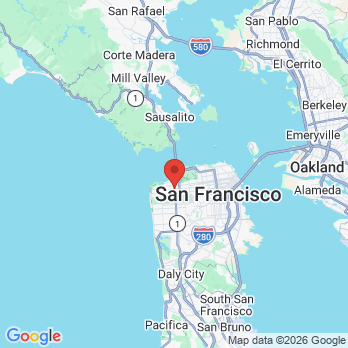 Map to Christopher J. Oviedo DDS MS, Inc. office in San Francisco, CA