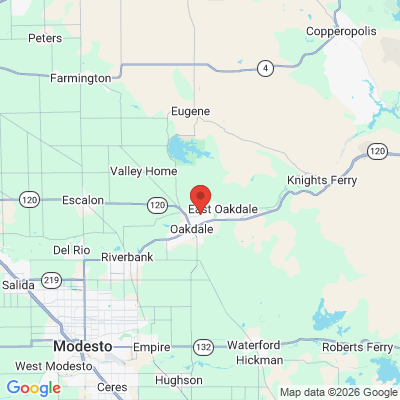 Map to  office in Oakdale, CA